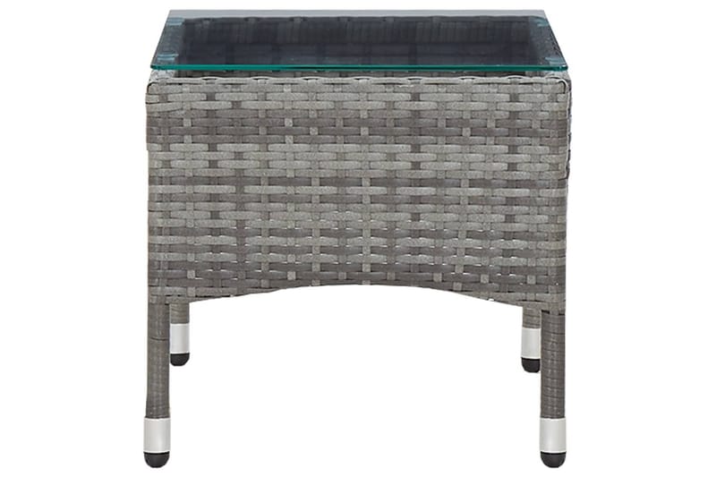 Soffbord grå 60x40x36 cm konstrotting/glas - Möbler - Vardagsrum - Soffbord & vardagsrumsbord - Soffbord