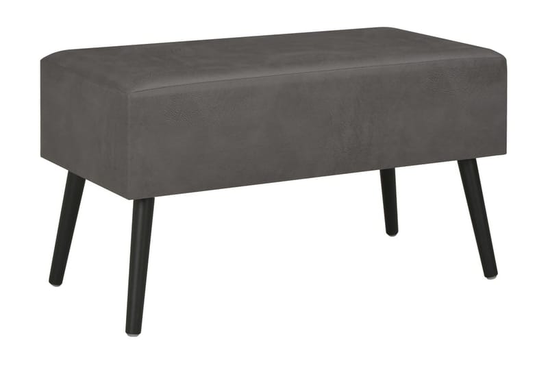 Soffbord grå 80x40x46 cm konstläder - Grå - Möbler - Vardagsrum - Soffbord & vardagsrumsbord - Soffbord
