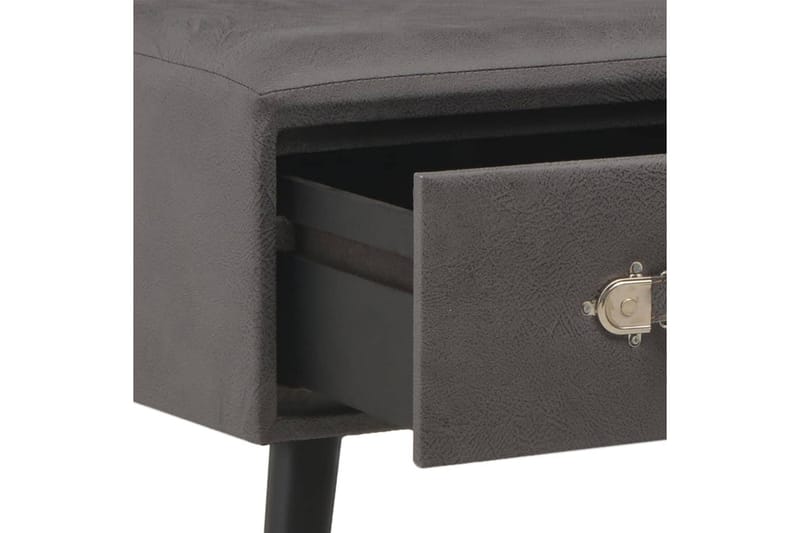 Soffbord grå 80x40x46 cm konstläder - Grå - Möbler - Vardagsrum - Soffbord & vardagsrumsbord - Soffbord
