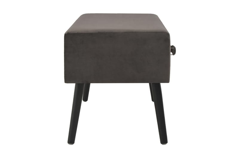 Soffbord grå 80x40x46 cm sammet - Grå - Soffbord - Bord