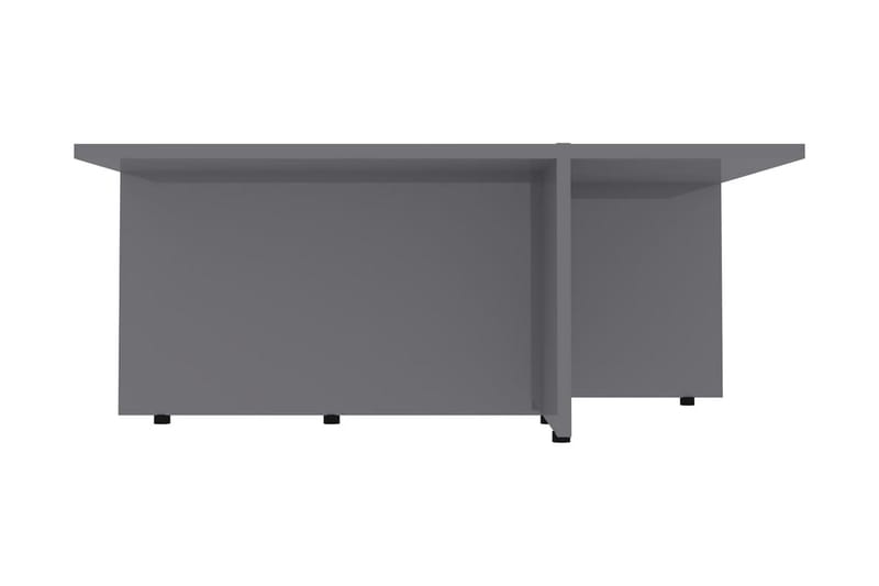 Soffbord grå högglans 79,5x79,5x30 cm spånskiva - Grå - Soffbord - Bord