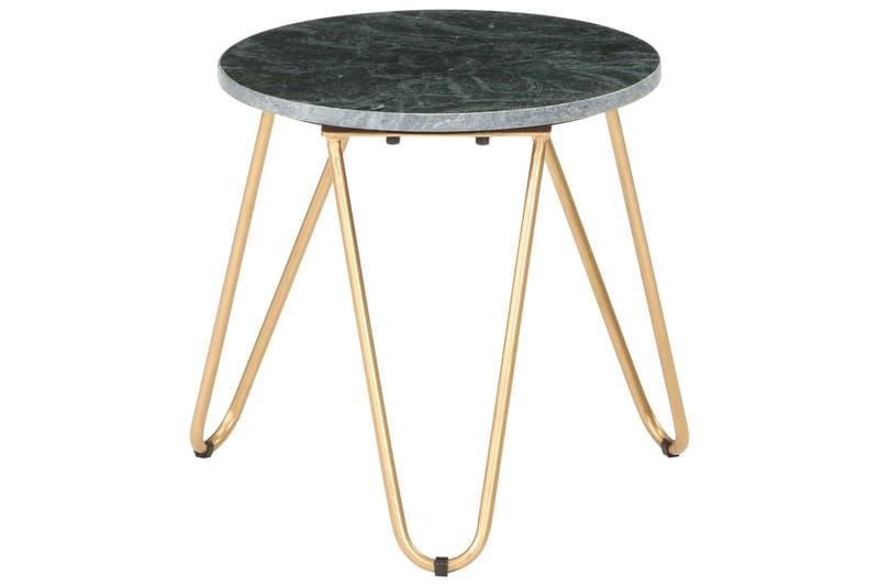 Soffbord grön 40x40x40 cm �äkta sten med marmorstruktur - Grön - Marmorbord - Soffbord - Bord