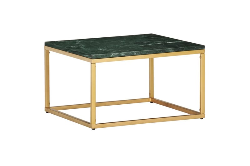 Soffbord grön 60x60x35 cm äkta sten med marmorstruktur - Grön - Möbler - Vardagsrum - Soffbord & vardagsrumsbord - Soffbord