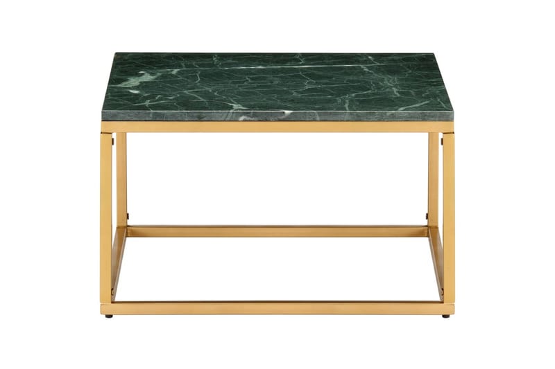 Soffbord grön 60x60x35 cm äkta sten med marmorstruktur - Grön - Bord - Marmorbord - Soffbord