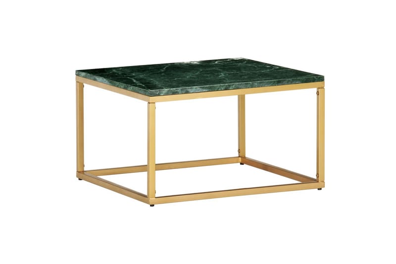 Soffbord grön 60x60x35 cm äkta sten med marmorstruktur - Grön - Möbler - Vardagsrum - Soffbord & vardagsrumsbord - Soffbord