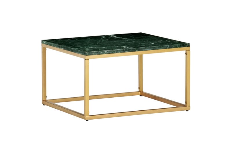 Soffbord grön 60x60x35 cm äkta sten med marmorstruktur - Grön - Möbler - Vardagsrum - Soffbord & vardagsrumsbord - Soffbord