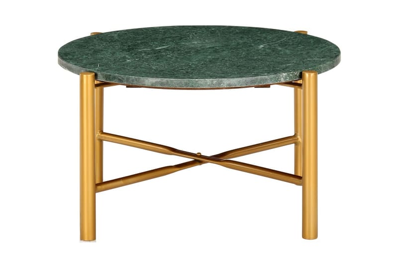 Soffbord grön 60x60x35 cm äkta sten med marmorstruktur - Grön - Bord - Soffbord