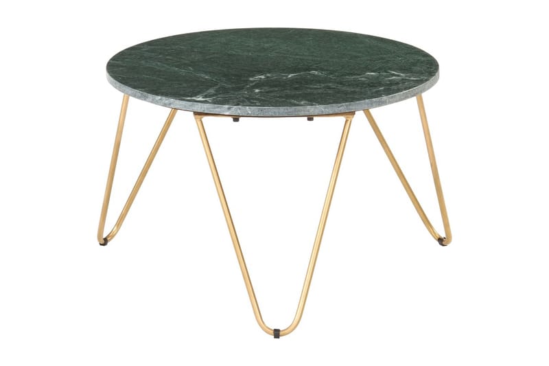 Soffbord grön 65x65x42 cm äkta sten med marmorstruktur - Grön - Möbler - Vardagsrum - Soffbord & vardagsrumsbord - Soffbord