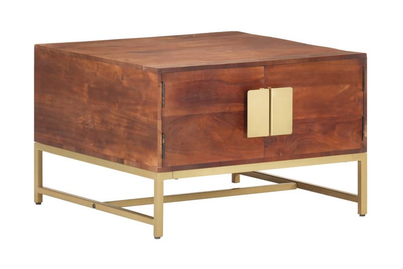 Soffbord honungsValnötsbrun 67x67x45 cm massivt akaciaträ - Valnötsbrun - Möbler - Vardagsrum - Soffbord & vardagsrumsbord - Soffbord