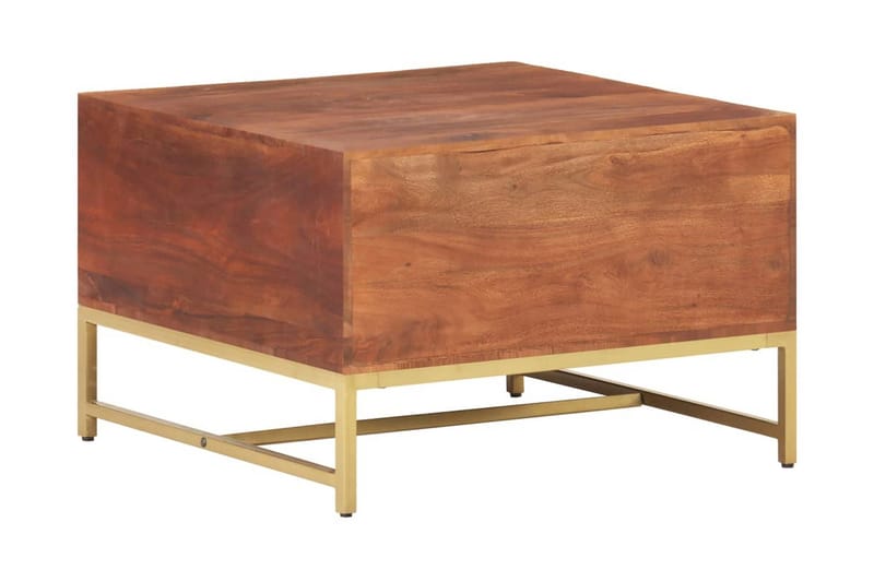 Soffbord honungsValnötsbrun 67x67x45 cm massivt akaciaträ - Valnötsbrun - Möbler - Vardagsrum - Soffbord & vardagsrumsbord - Soffbord