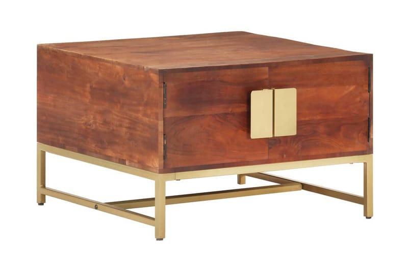 Soffbord honungsValnötsbrun 67x67x45 cm massivt akaciaträ - Valnötsbrun - Möbler - Vardagsrum - Soffbord & vardagsrumsbord - Soffbord