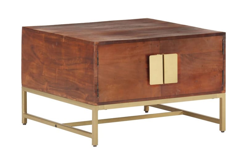 Soffbord honungsValnötsbrun 67x67x45 cm massivt akaciaträ - Valnötsbrun - Möbler - Vardagsrum - Soffbord & vardagsrumsbord - Soffbord