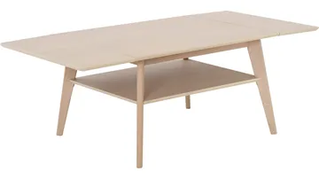 Soffbord Hovden med Klaff & Hylla - Vitpigmenterad - Möbler - Vardagsrum - Soffbord & vardagsrumsbord - Soffbord