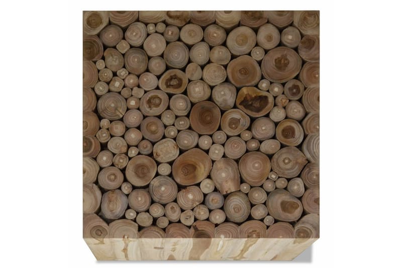 Soffbord i äkta teak 50x50x35 cm - Brun - Möbler - Vardagsrum - Soffbord & vardagsrumsbord - Soffbord