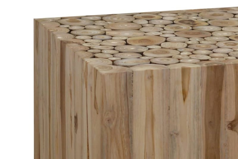 Soffbord i äkta teak 50x50x35 cm - Brun - Möbler - Vardagsrum - Soffbord & vardagsrumsbord - Soffbord