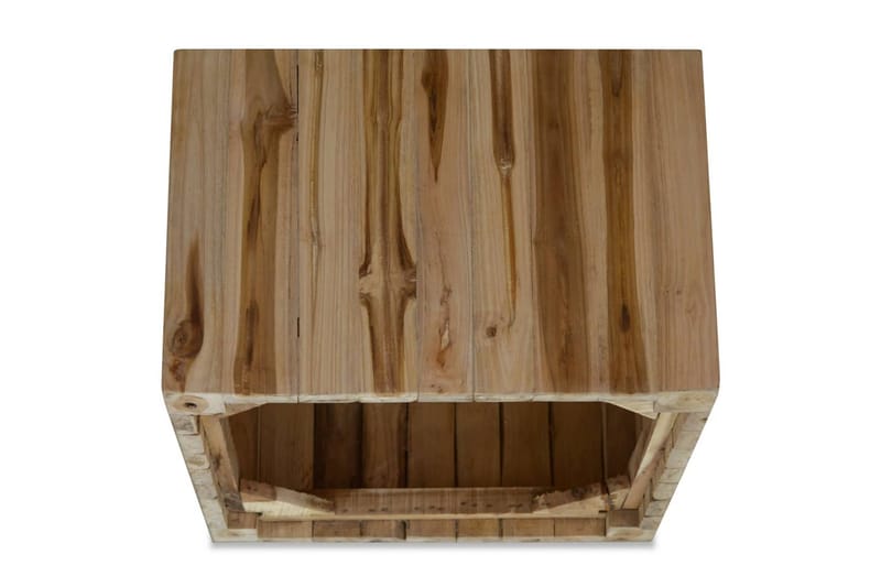 Soffbord i äkta teak 50x50x35 cm - Brun - Möbler - Vardagsrum - Soffbord & vardagsrumsbord - Soffbord