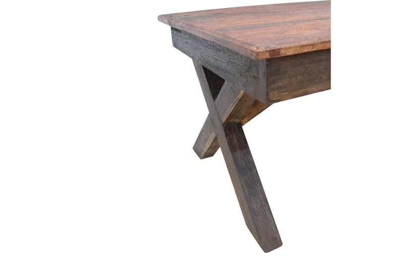Soffbord i massivt återvunnet trä 110x60x45 cm - Brun - Möbler - Vardagsrum - Soffbord & vardagsrumsbord - Soffbord