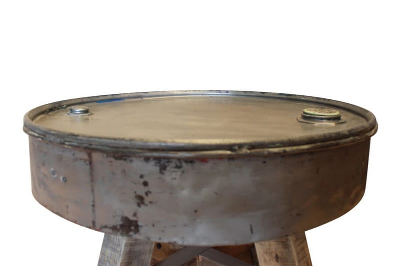 Soffbord i massivt återvunnet trä 60x45 cm silver - Brun - Möbler - Vardagsrum - Soffbord & vardagsrumsbord - Soffbord