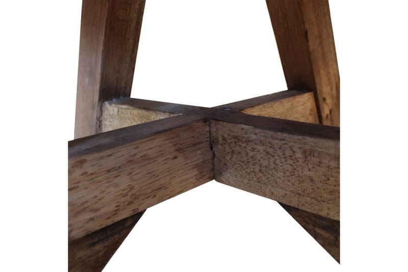 Soffbord i massivt återvunnet trä 60x45 cm vit - Vit - Marmorbord - Soffbord - Bord