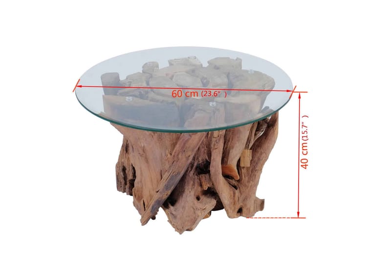 Soffbord i massivt drivved 60 cm - Soffbord - Bord