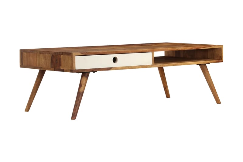 Soffbord i massivt sheshamträ 110x50x35 cm - Brun - Möbler - Vardagsrum - Soffbord & vardagsrumsbord - Soffbord