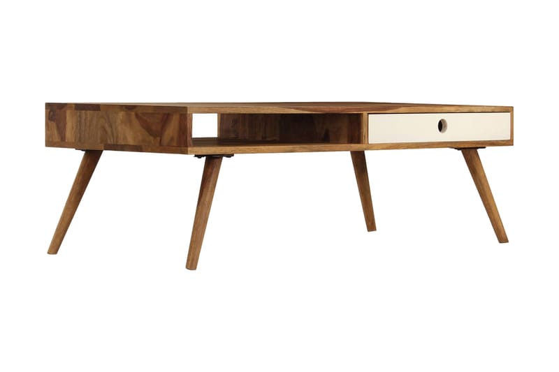 Soffbord i massivt sheshamträ 110x50x35 cm - Brun - Möbler - Vardagsrum - Soffbord & vardagsrumsbord - Soffbord