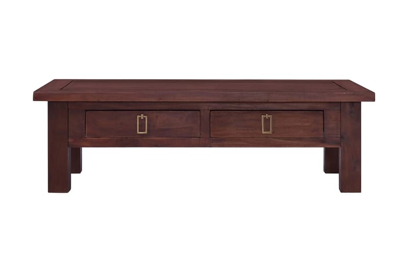 Soffbord klassisk brun 100x50x30 cm massiv mahogny - Brun - Bord - Soffbord