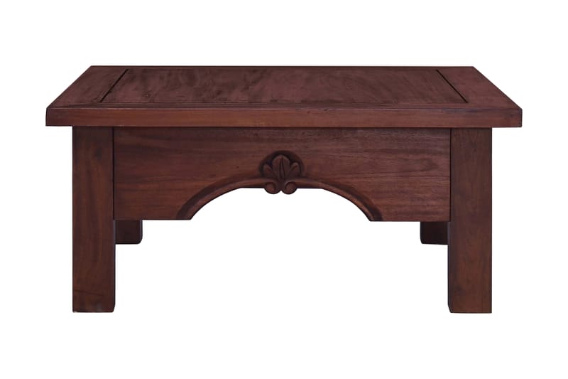 Soffbord klassisk brun 68x68x30 cm massiv mahogny - Brun - Bord - Soffbord