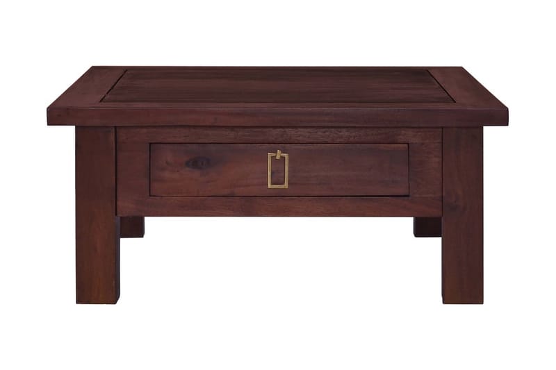 Soffbord klassisk brun 68x68x30 cm massiv mahogny - Brun - Soffbord - Bord