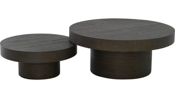 Soffbord Malvik 41 cm / Ø98 cm - Brunlackad ek - Möbler - Vardagsrum - Soffbord & vardagsrumsbord - Soffbord