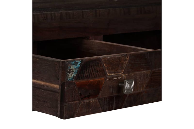Soffbord massivt återvunnet trä 100x60x35 cm - Valnötsbrun - Soffbord - Bord