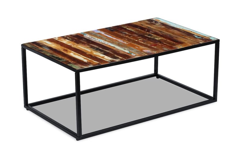 Soffbord massivt återvunnet trä 100x60x40 cm - Flerfärgad - Möbler - Vardagsrum - Soffbord & vardagsrumsbord - Soffbord