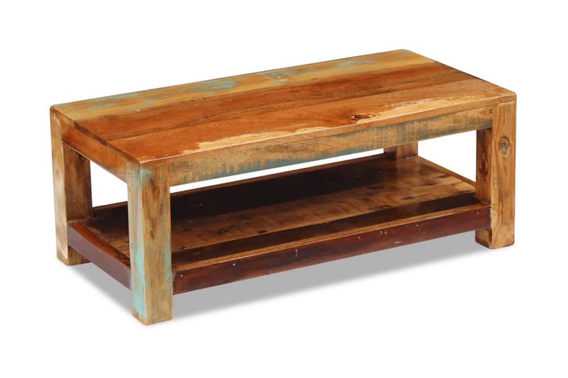 Soffbord massivt återvunnet trä 90x45x35 cm - Brun - Möbler - Vardagsrum - Soffbord & vardagsrumsbord - Soffbord