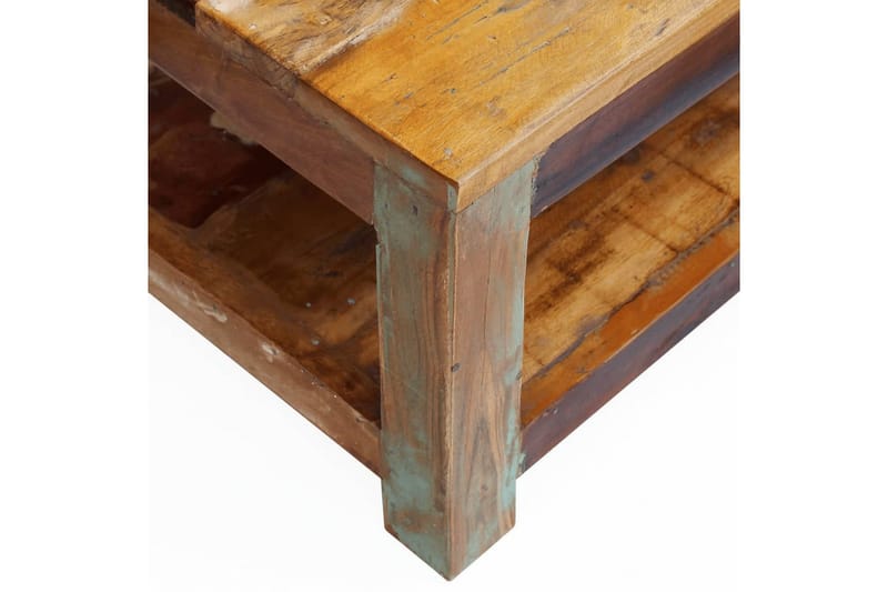 Soffbord massivt återvunnet trä 90x45x35 cm - Brun - Möbler - Vardagsrum - Soffbord & vardagsrumsbord - Soffbord