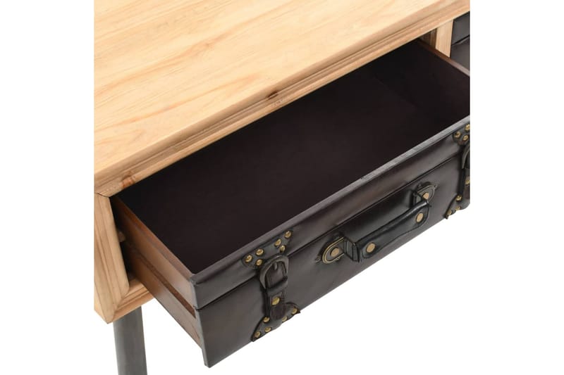 Soffbord massivt granträ 115x55x50 cm - Brun - Möbler - Vardagsrum - Soffbord & vardagsrumsbord - Soffbord