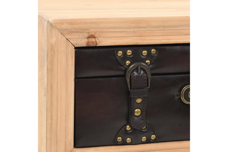 Soffbord massivt granträ 115x55x50 cm - Brun - Möbler - Vardagsrum - Soffbord & vardagsrumsbord - Soffbord