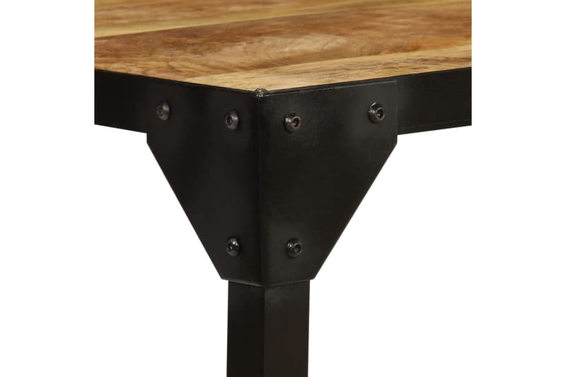 Soffbord massivt grovt mangoträ och stål 110 cm - Brun - Möbler - Vardagsrum - Soffbord & vardagsrumsbord - Soffbord