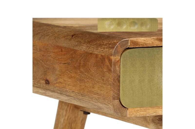 Soffbord massivt mangoträ 90x50x40 cm - Guld - Möbler - Vardagsrum - Soffbord & vardagsrumsbord - Soffbord