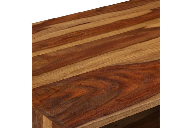 Soffbord massivt sheshamträ med honungsfinish 110x50x37 cm - Brun - Soffbord - Bord