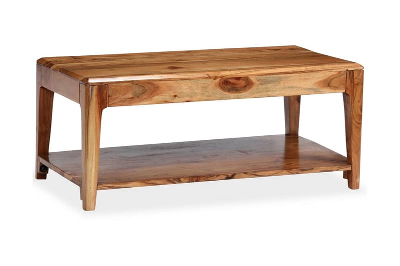 Soffbord massivt trä 88x50x38 cm - Brun - Möbler - Vardagsrum - Soffbord & vardagsrumsbord - Soffbord