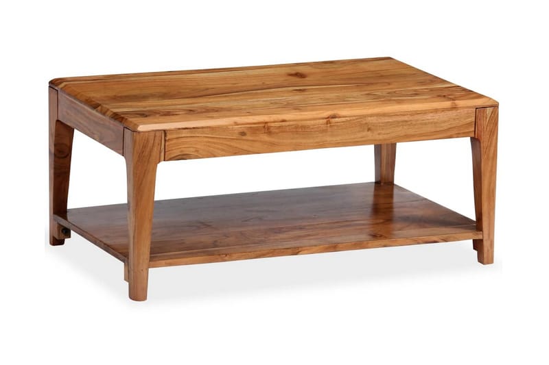 Soffbord massivt trä 88x50x38 cm - Brun - Möbler - Vardagsrum - Soffbord & vardagsrumsbord - Soffbord