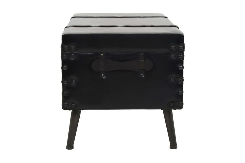 Soffbord MDF och stål 102x51x48 cm - Svart - Möbler - Vardagsrum - Soffbord & vardagsrumsbord - Soffbord