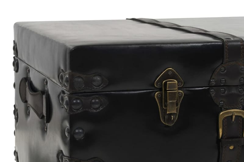 Soffbord MDF och stål 102x51x48 cm - Svart - Möbler - Vardagsrum - Soffbord & vardagsrumsbord - Soffbord