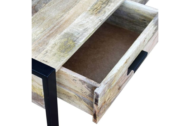 Soffbord med 2 lådor massivt mangoträ 100x60x40 cm - Brun - Möbler - Vardagsrum - Soffbord & vardagsrumsbord - Soffbord