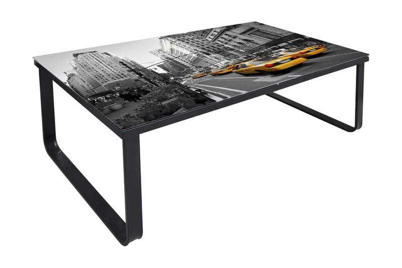 Soffbord med bordsskiva i glas rektangulär - Soffbord - Bord