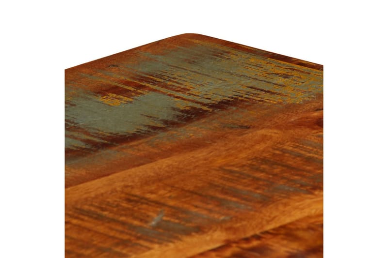 Soffbord med hylla 100x60x35 cm massivt återvunnet trä - Brun - Bord - Soffbord