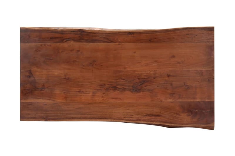 Soffbord med levande kanter 115x60x40 cm massivt akaciaträ - Brun - Soffbord - Bord