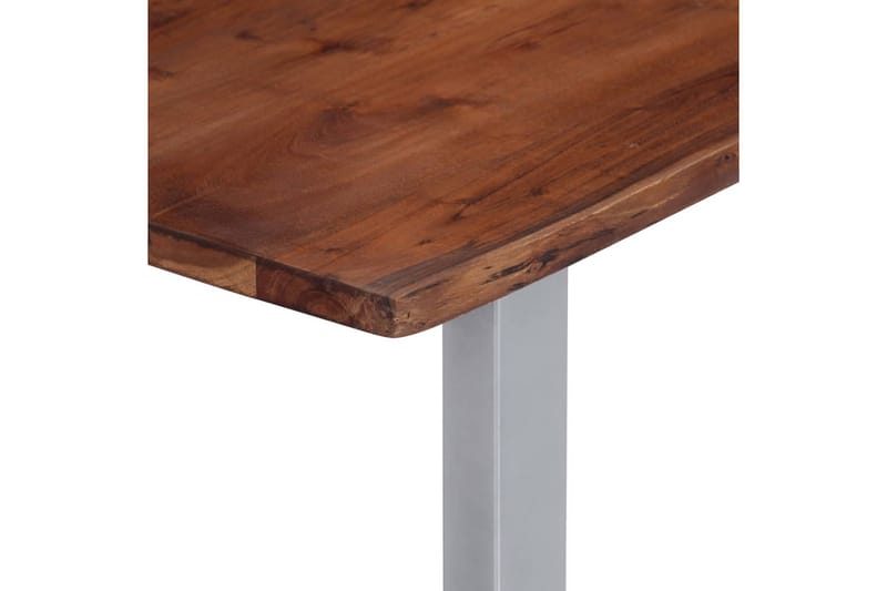 Soffbord med levande kanter 115x60x40 cm massivt akaciaträ - Brun - Möbler - Vardagsrum - Soffbord & vardagsrumsbord - Soffbord