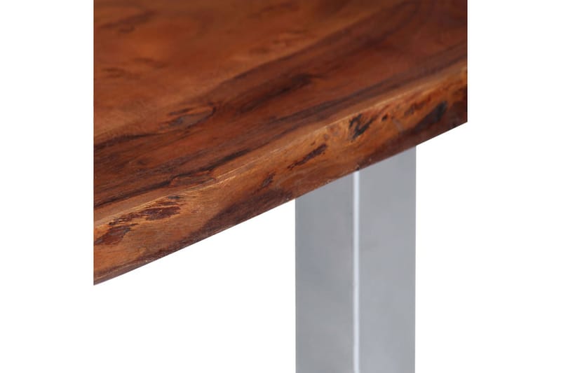 Soffbord med levande kanter 115x60x40 cm massivt akaciaträ - Brun - Möbler - Vardagsrum - Soffbord & vardagsrumsbord - Soffbord