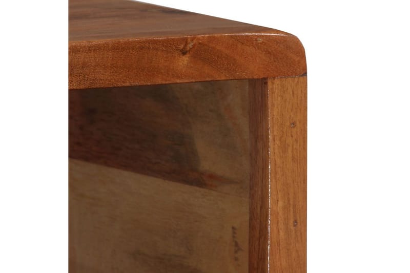 Soffbord med snidad låda massivt trä 100x50x40 cm - Brun - Möbler - Vardagsrum - Soffbord & vardagsrumsbord - Soffbord